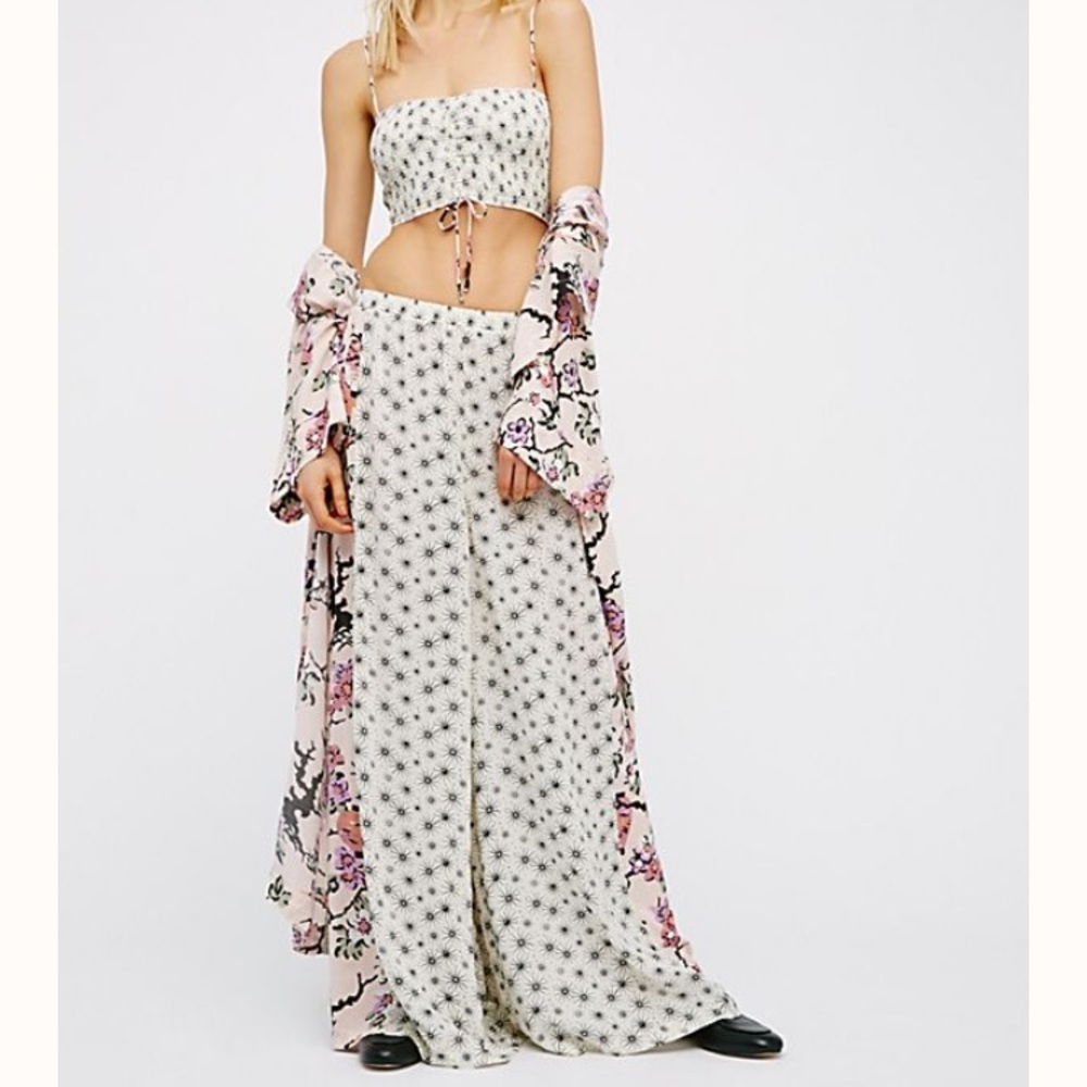 Free People bralette and pants set
